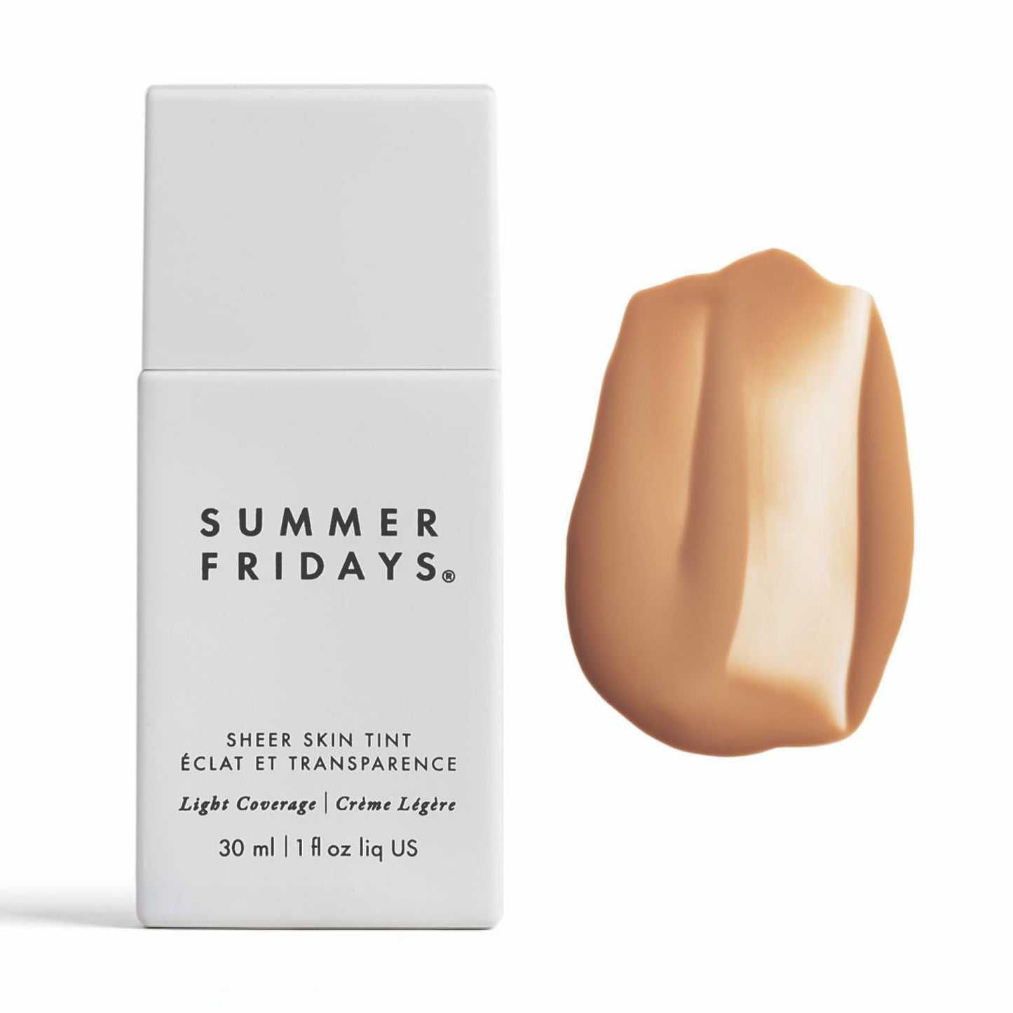 Summer Fridays Sheer Skin Tint - Skin Tint with Hyaluronic Acid - Helps Diminish Uneven Skin Tone - Sheer to Light Coverage - Shade 5 - Medium with Warm Neutral Undertones (1 Fl Oz) - dailyvitalstore