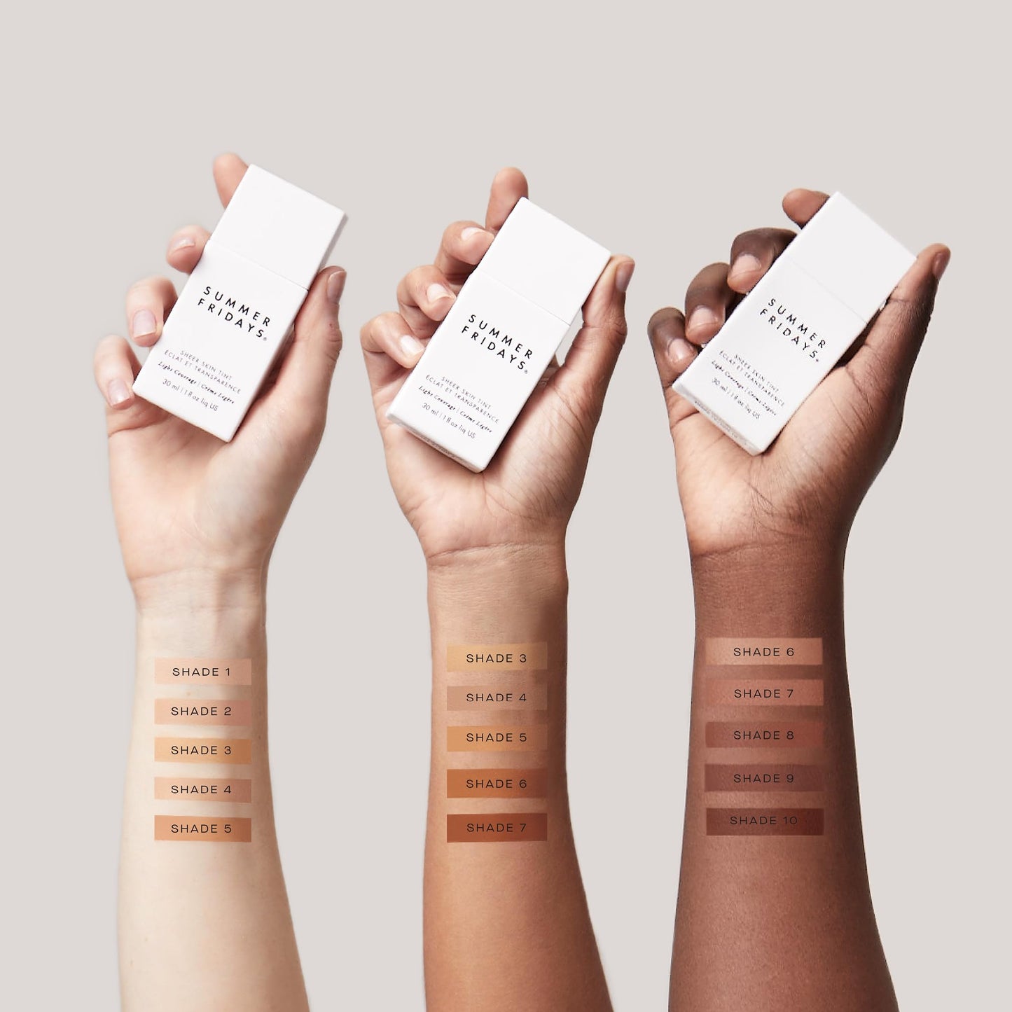 Summer Fridays Sheer Skin Tint - Skin Tint with Hyaluronic Acid - Helps Diminish Uneven Skin Tone - Sheer to Light Coverage - Shade 5 - Medium with Warm Neutral Undertones (1 Fl Oz) - dailyvitalstore