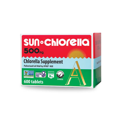 Sun Chlorella 500mg Whole Body Wellness Green Algae Superfood Supplement - Immune Defense, Gut Health, Natural Purification, Energy Boost - dailyvitalstore