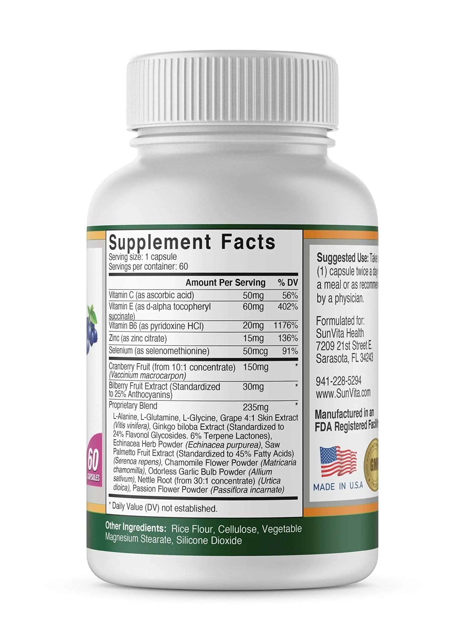 SunVita Health - Bladder Balance® - Bladder Control for Women • Bladder Issues Such as Urinary Frequency, Urgency and Urinary Tract Issues! - dailyvitalstore