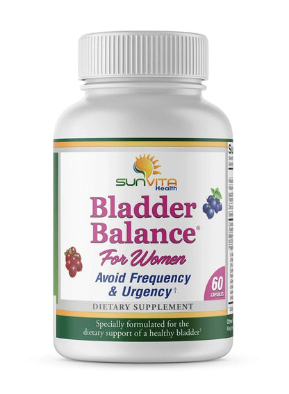 SunVita Health - Bladder Balance® - Bladder Control for Women • Bladder Issues Such as Urinary Frequency, Urgency and Urinary Tract Issues! - dailyvitalstore