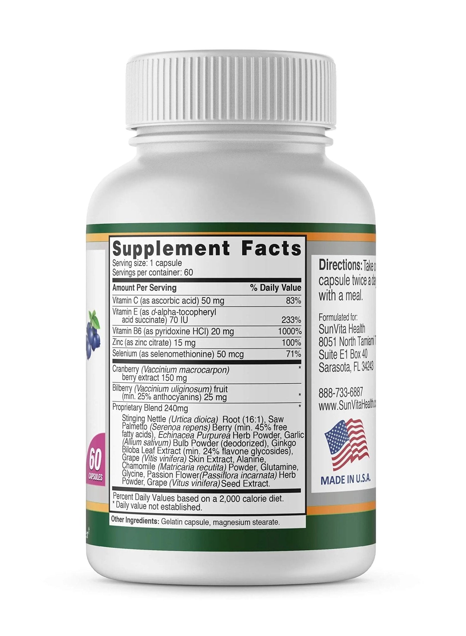 SunVita Health - Bladder Balance® - Bladder Control for Women • Bladder Issues Such as Urinary Frequency, Urgency and Urinary Tract Issues! - dailyvitalstore