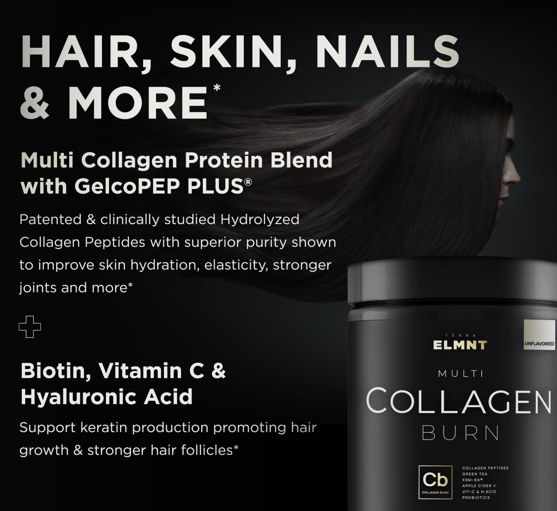 Super Collagen Powder for Women Weight Loss + Beauty w. Probiotics, Hyaluronic Acid, ACV, KSM-66, Biotin - Premium Multi Collagen Peptides Protein Supplement - dailyvitalstore