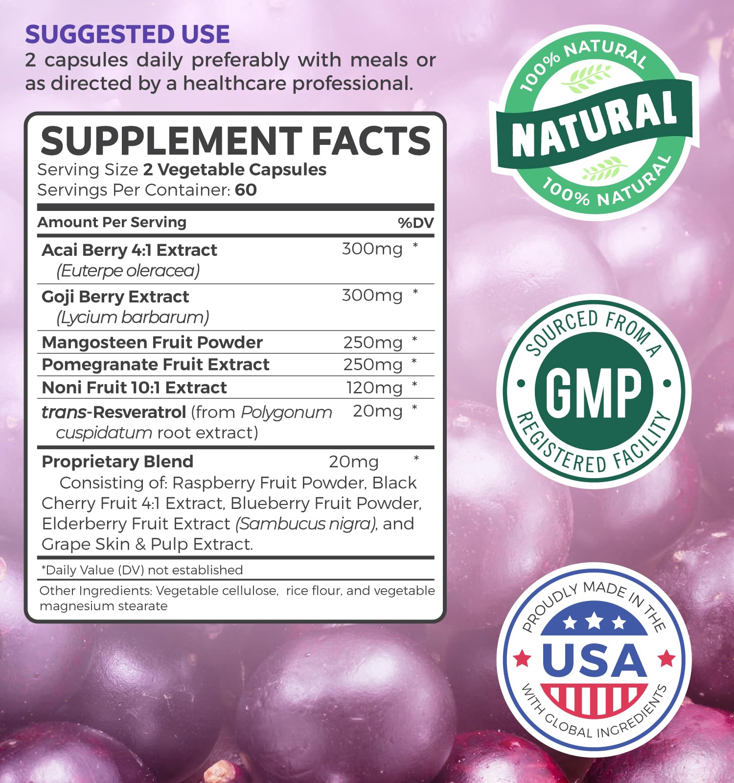 Super Greens & Antioxidants (2-Month Supply) Antioxidant Power Greens Bundle of Organic Super Greens Powder - Complete Superfood (120 Capsules) & Super Antioxidants - Powerful Superfood (120 Capsules) - dailyvitalstore