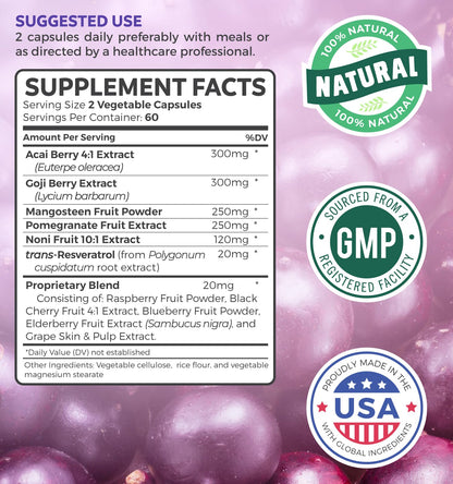 Super Greens & Antioxidants (2-Month Supply) Antioxidant Power Greens Bundle of Organic Super Greens Powder - Complete Superfood (120 Capsules) & Super Antioxidants - Powerful Superfood (120 Capsules) - dailyvitalstore