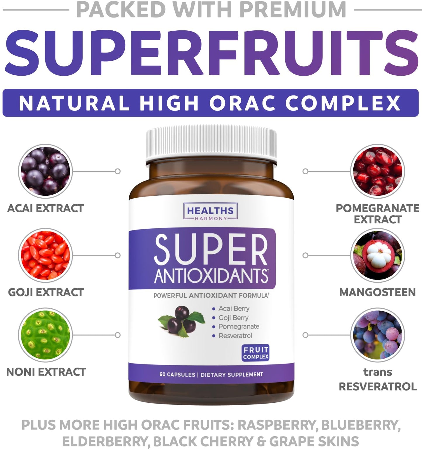 Super Greens & Antioxidants (2-Month Supply) Antioxidant Power Greens Bundle of Organic Super Greens Powder - Complete Superfood (120 Capsules) & Super Antioxidants - Powerful Superfood (120 Capsules) - dailyvitalstore