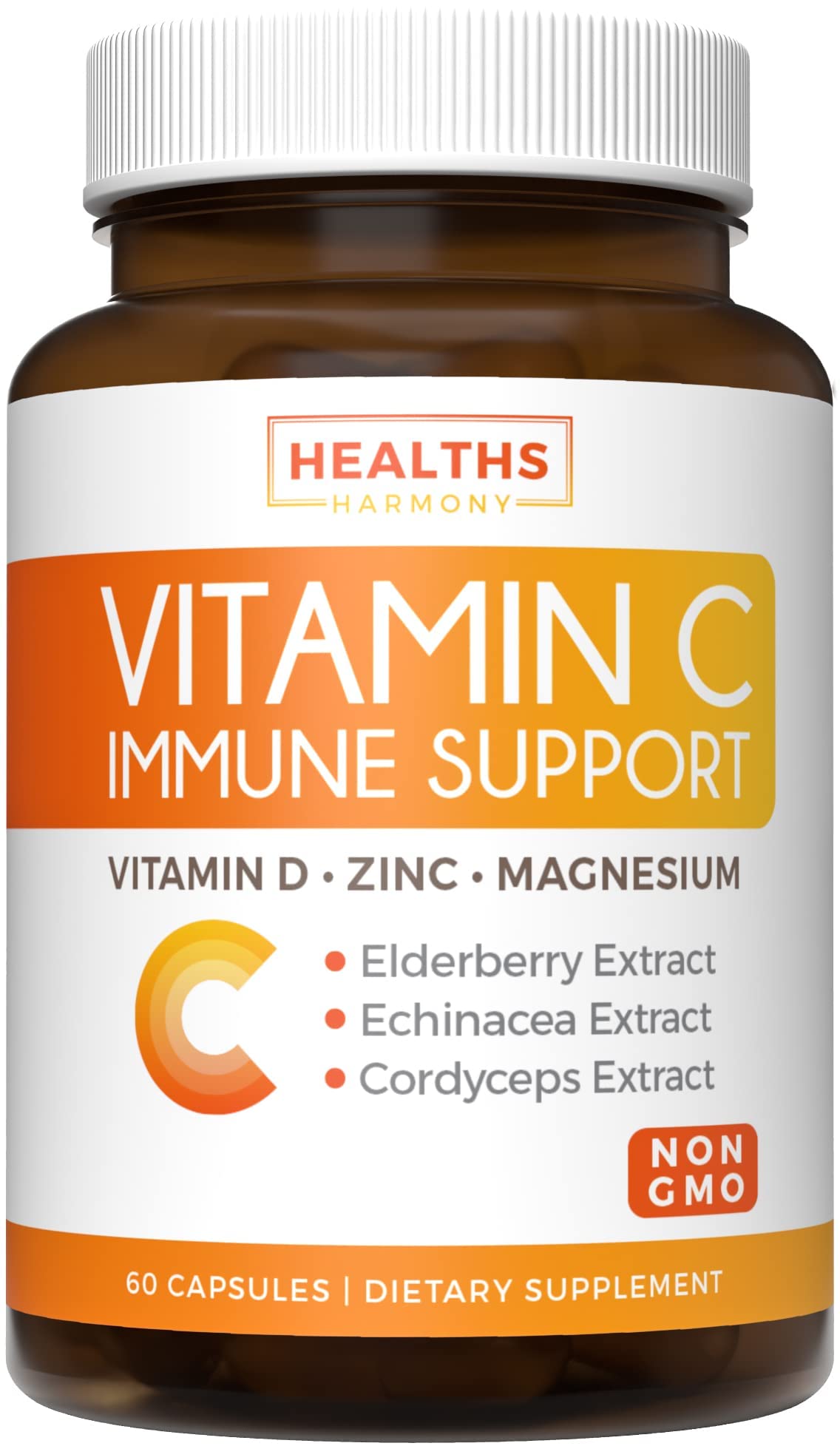 Super Greens & Vitamin C (1-Month Supply) Greens & C Synergy Bundle of Organic Super Greens Powder - Complete Superfood (60 Capsules) & & Vitamin C Immune Support (60 Vegetarian Caps)(Non-GMO) - dailyvitalstore