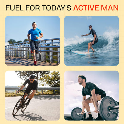 Super Macho, High Potency B Vitamins and Amino Acids, Fuel for Today's Active Men, No Caffeine, No Sugar, Dietary Supplement, Made in USA,50 Softgels - dailyvitalstore