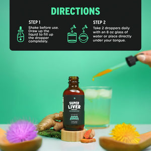 SuperBonsai Milk Thistle Herbal Liquid Supplement - Doctor-Formulated Botanical Blend with Milk Thistle and Dandelion Root - Vegan Non - dailyvitalstore