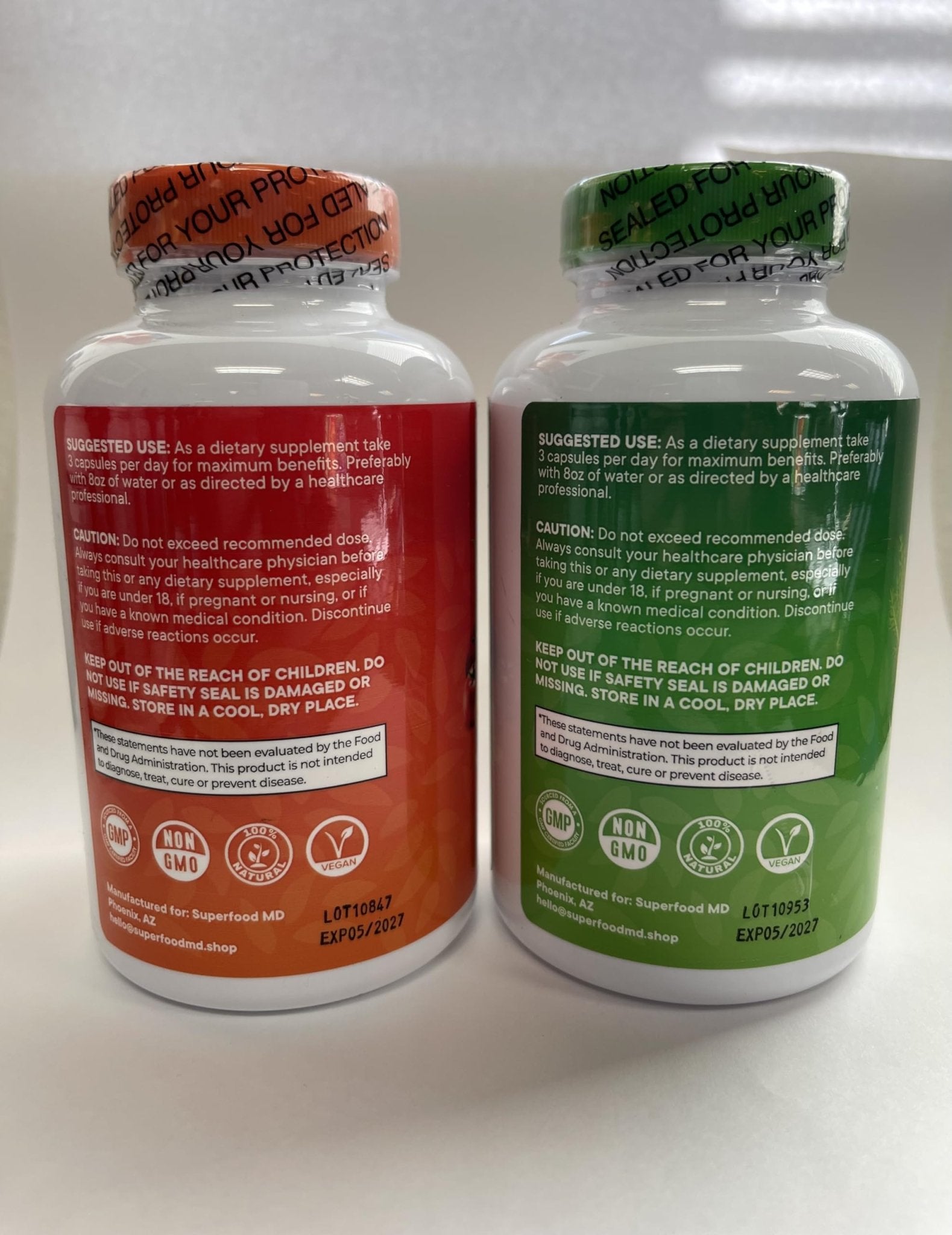 Superfood Fruit and Veggie Supplement - 360 Whole Super Fruit and Vegetable Supplements & Vitamin with Beta-Carotene, Soy Free- 180 Count (Pack of 2) - dailyvitalstore