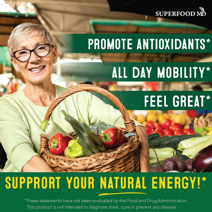 Superfood Fruit and Veggie Supplement - Fruit and Veggie Capsules 100% Whole Super Fruits and Super Vegetables Supplements & Vitamins, with Beta Carotene (720 Count (Pack of 4)) - dailyvitalstore
