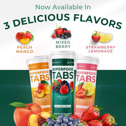 Superfood Tabs Superfoods Company Detox Cleanse Drink - Supplement for Women & Men- Support Healthy Weight- Improve Digestive Health & Bloating Relief - dailyvitalstore