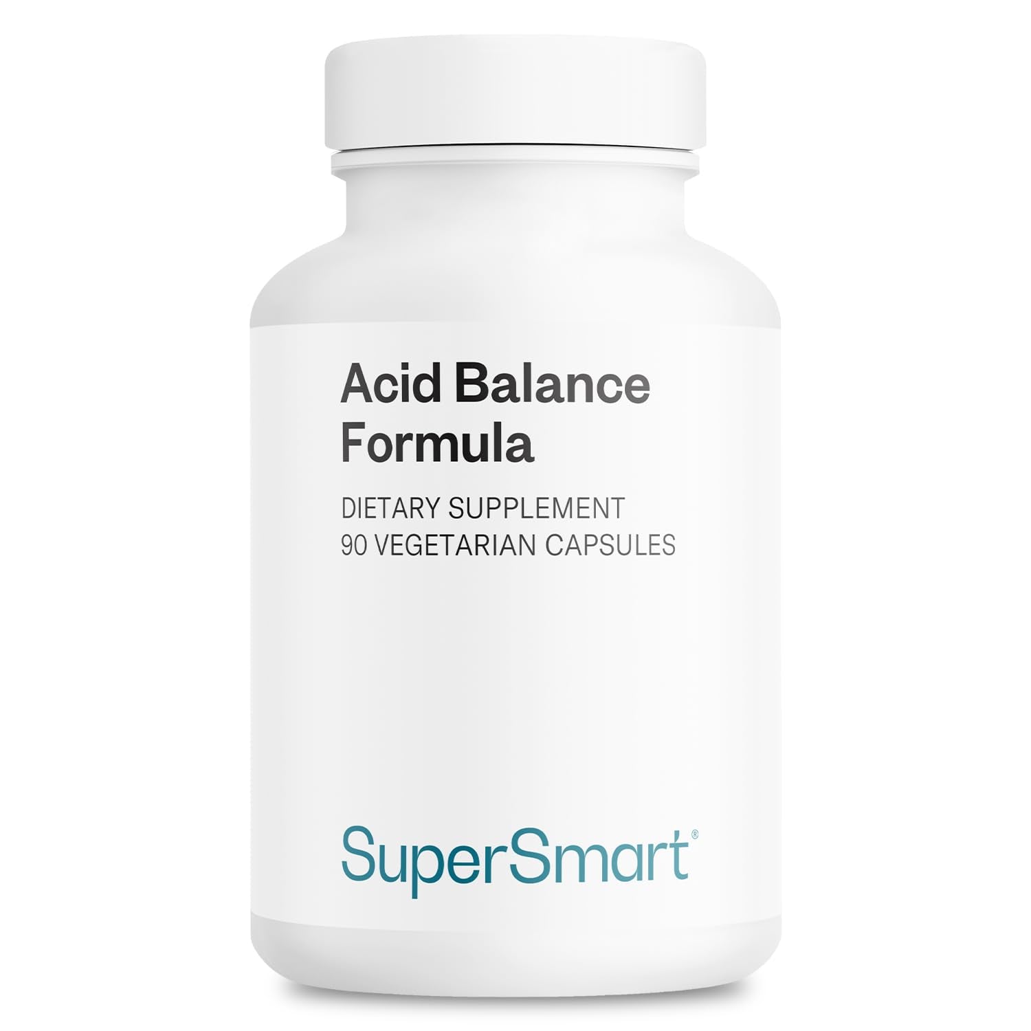 Supersmart Acid Balance Formula (Advanced Complex) - with Zinc L-Carnosine, Slippery Elm Extract, Licorice Root | Non-GMO & Gluten Free - 90 Vegetarian Capsules - dailyvitalstore