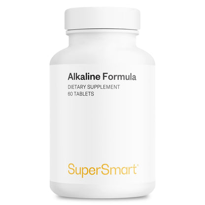 Supersmart - Alkaline Formula Supplement (Advanced Formula) - with Potassium Phosphate, Calcium & Magnesium Citrate - pH Balance | Non-GMO & Gluten Free - 60 Tablets - dailyvitalstore
