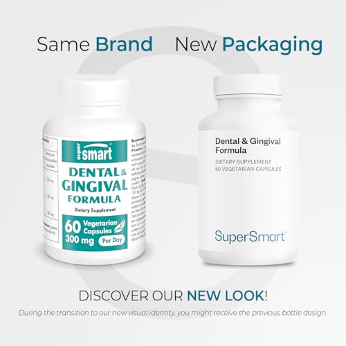 Supersmart - Dental & Gingival Formula (Patented) - Oral Care Supplement - with TEES-10 | Non-GMO & Vegan - 60 Vegetarian Capsules - dailyvitalstore