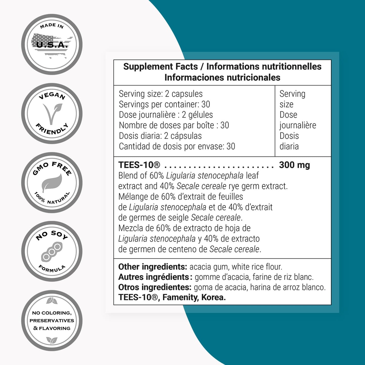 Supersmart - Dental & Gingival Formula (Patented) - Oral Care Supplement - with TEES-10 | Non-GMO & Vegan - 60 Vegetarian Capsules - dailyvitalstore