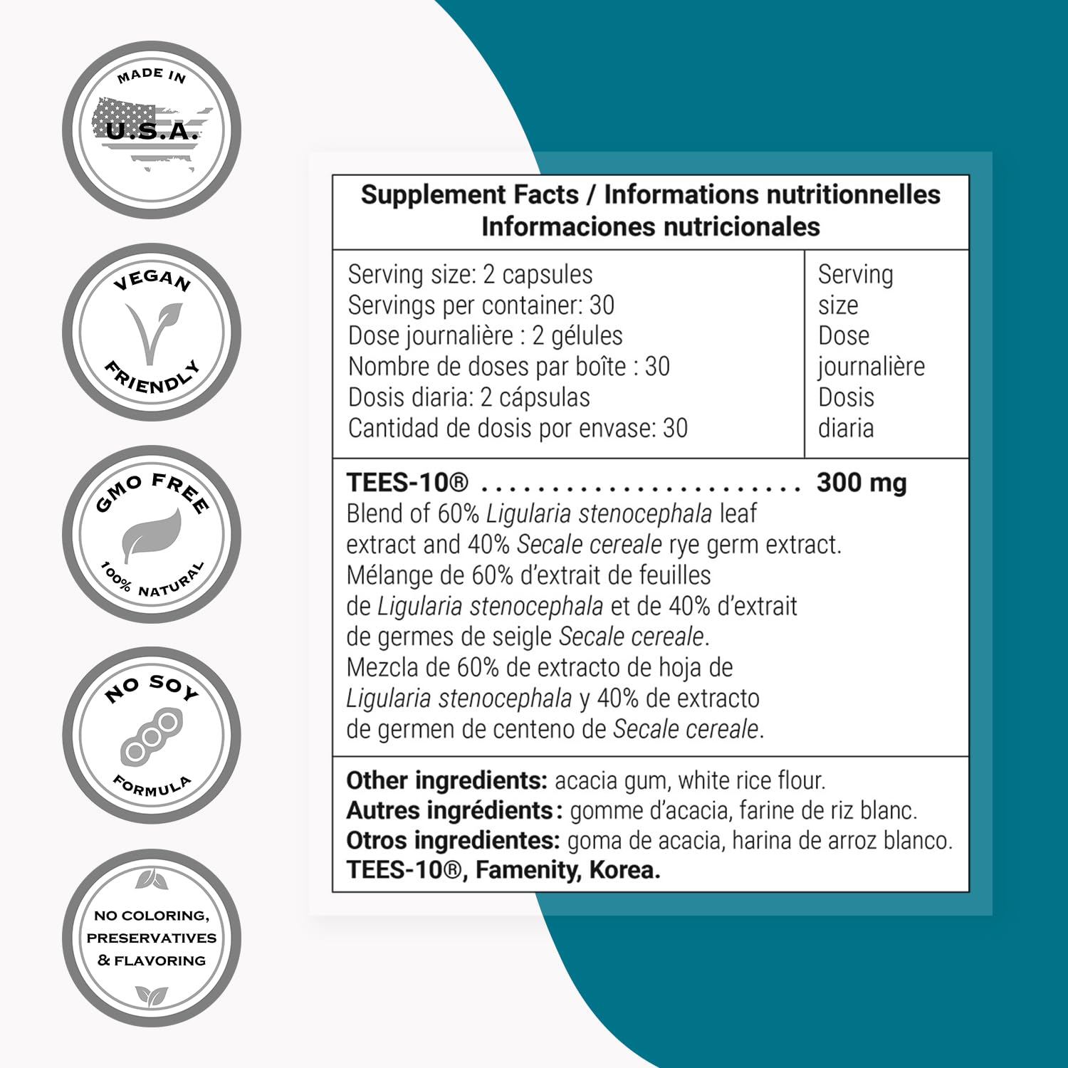 Supersmart - Dental & Gingival Formula (Patented) - Oral Care Supplement - with TEES-10 | Non-GMO & Vegan - 60 Vegetarian Capsules - dailyvitalstore