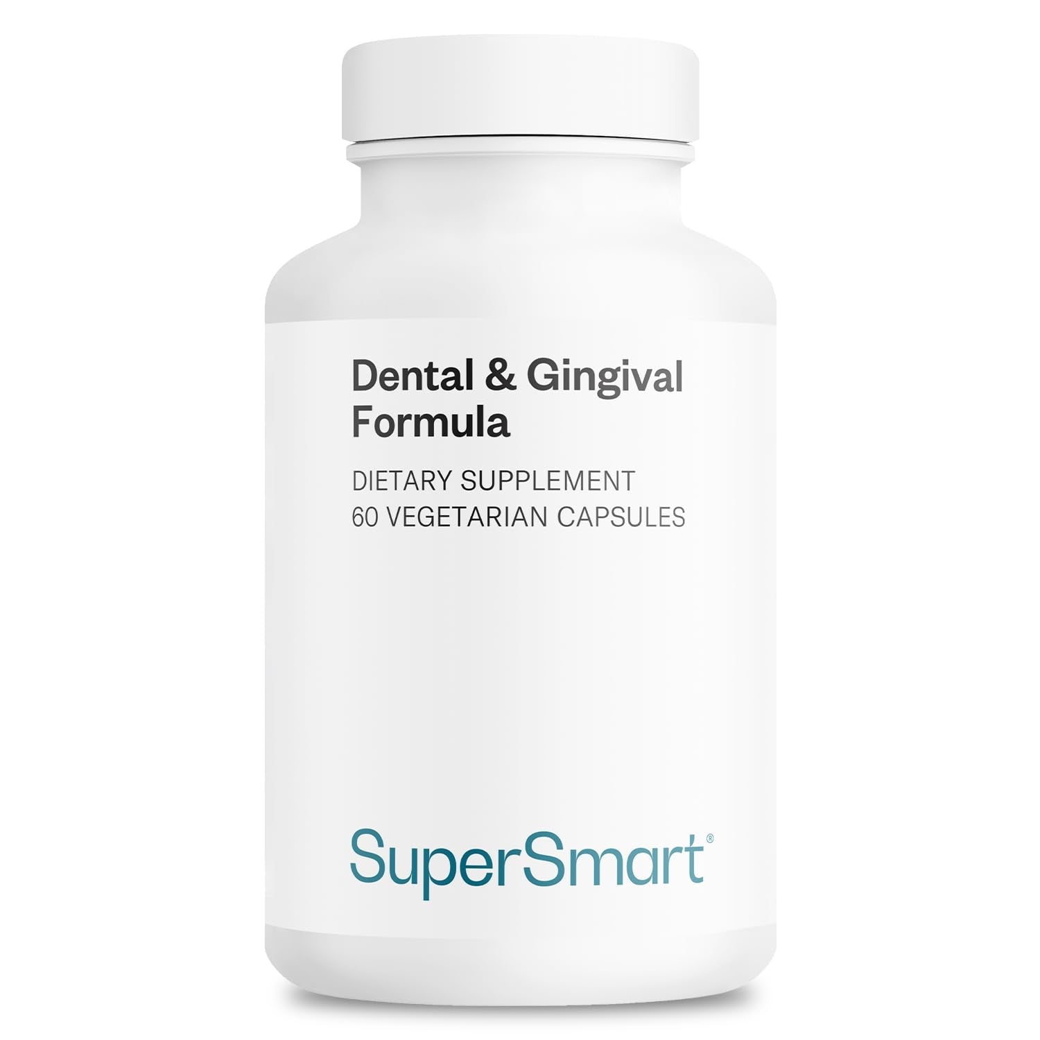 Supersmart - Dental & Gingival Formula (Patented) - Oral Care Supplement - with TEES-10 | Non-GMO & Vegan - 60 Vegetarian Capsules - dailyvitalstore