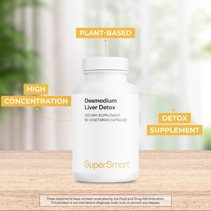 Supersmart - Desmo Forte ™ - Liver Support Supplement - 1:2 Liquid Extract of Desmodium Asdscendens | Non-GMO & Gluten Free - 250 ml - dailyvitalstore