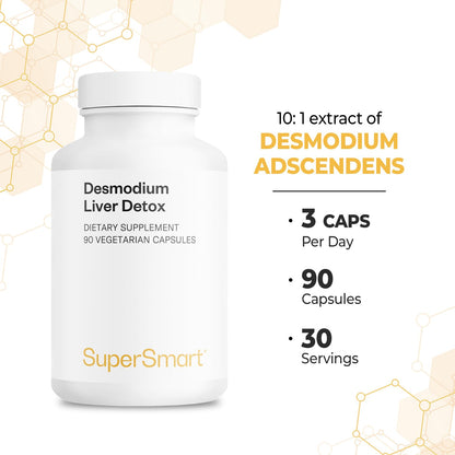 Supersmart - Desmo Forte ™ - Liver Support Supplement - 1:2 Liquid Extract of Desmodium Asdscendens | Non-GMO & Gluten Free - 250 ml - dailyvitalstore