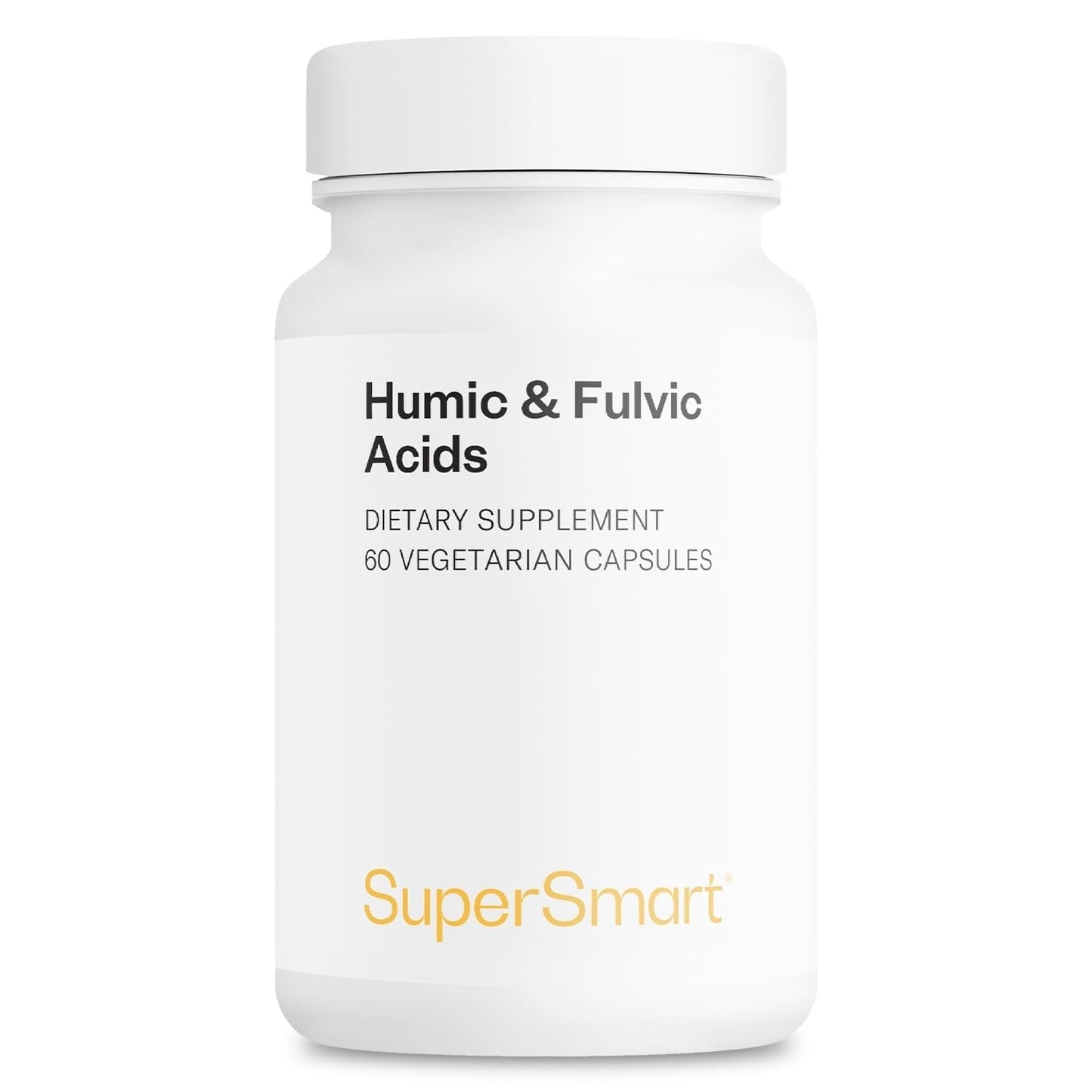 Supersmart - Humic and Fulvic Acid Supplement 300mg per Day (Patented & High Strength) - Fulvic Humic Mineral Blend | Non-GMO & Gluten Free - 60 Vegetarian Capsules - dailyvitalstore