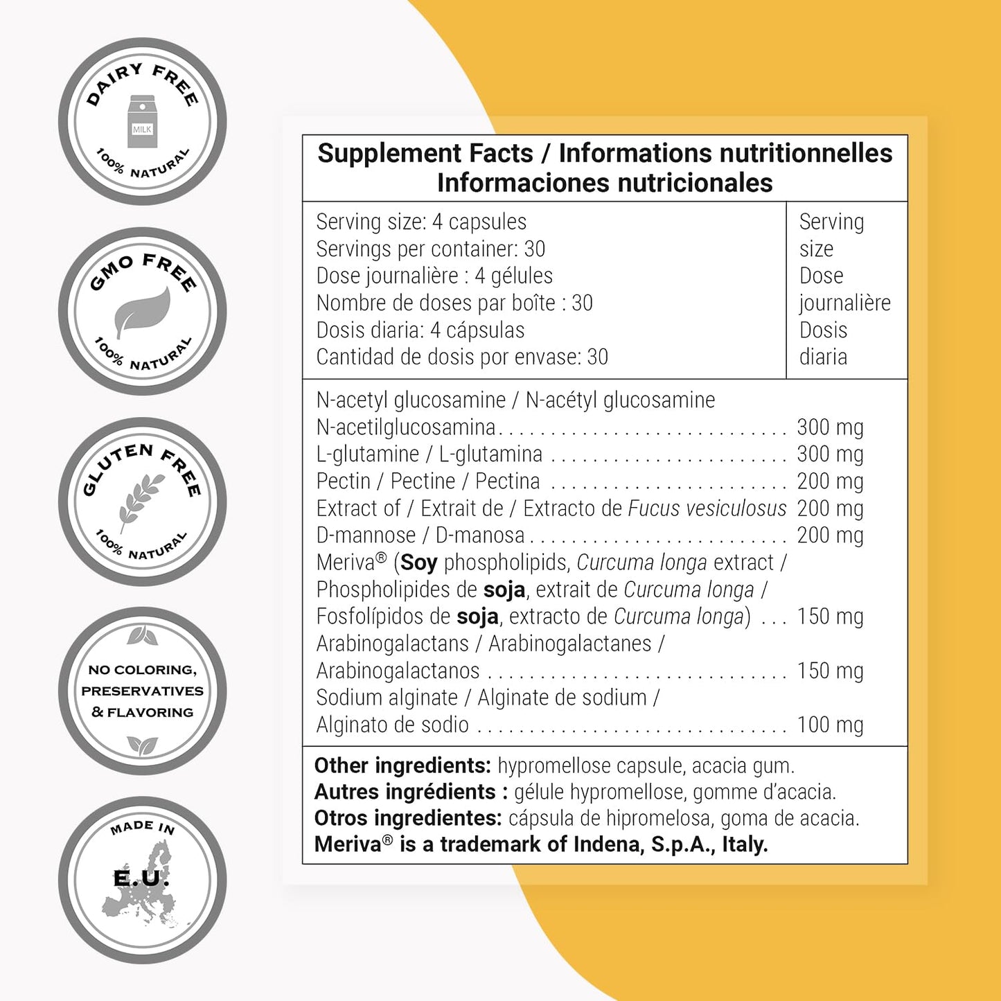 Supersmart - Lectin Flush - Lectin Blocker Shield Supplement - Digestive Support & Detox - Intolerances & Food Allergies - Intestinal Health | Non-GMO & Gluten Free - 120 Vegetarian Capsules - dailyvitalstore