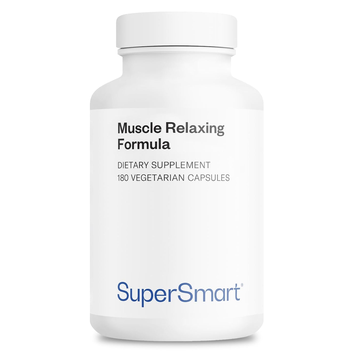 Supersmart - Muscle Relaxing Formula (Advanced Complex) - with Magnesium, Calcium, Vitamin E, Plants Extracts | Non-GMO & Gluten Free - 180 Vegetarian Capsules - dailyvitalstore