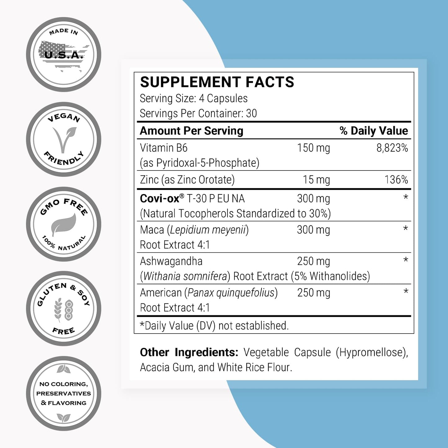 Supersmart - Natural Prolactin Balance Formula - with p5p Vitamin B6, Maca Root, Ashwagandha | Gluten Free - 120 Vegetarian Capsules - dailyvitalstore
