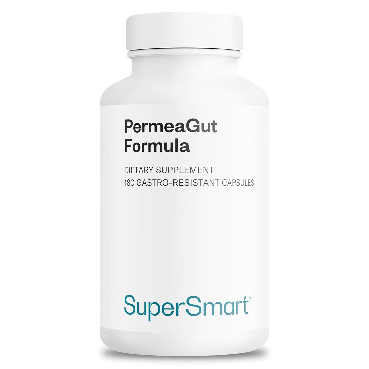 Supersmart PermeaGut Formula (High Potency) - with L-Glutamine, ButiShield Calcium Butyrate, Zinc-L-Carnosine - Gut Barrier Support | Vegan & Gluten Free - 180 Gastro-Resistant Capsules - dailyvitalstore