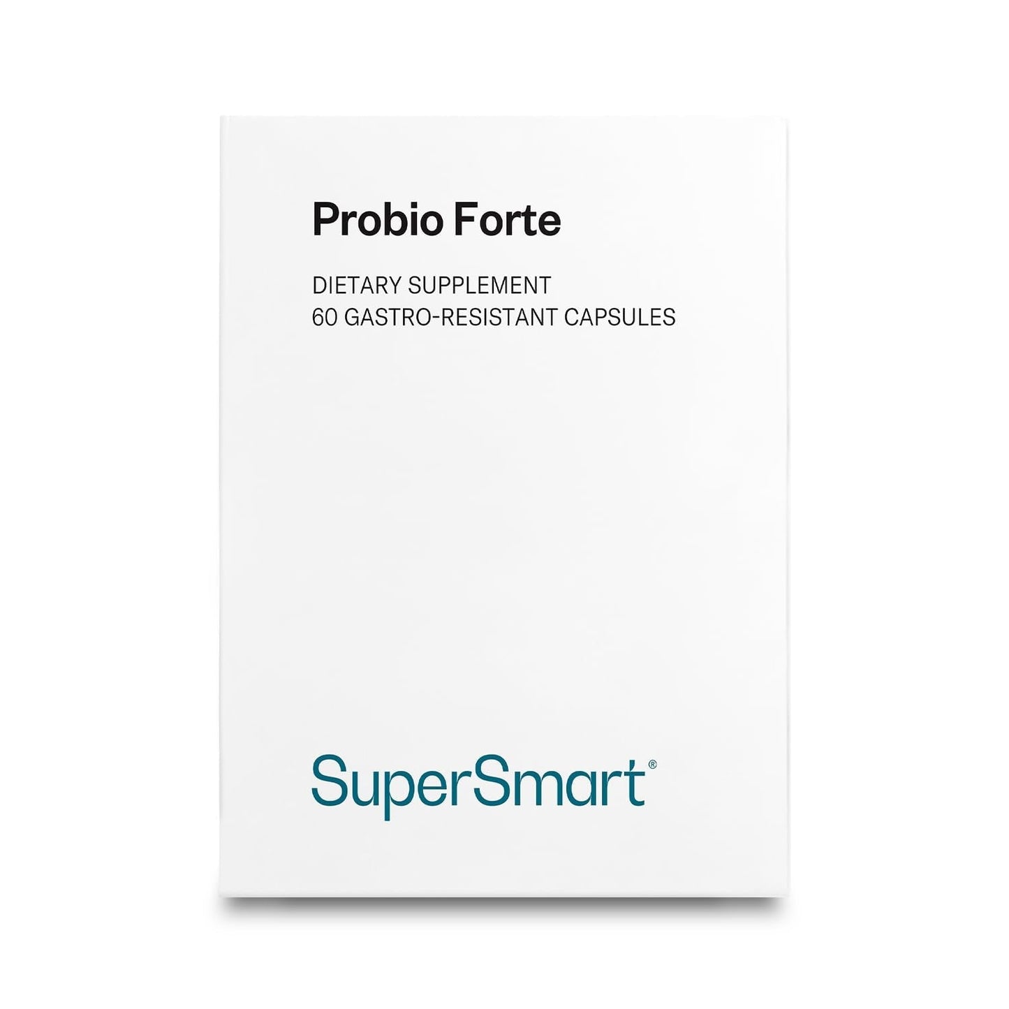 Supersmart - Probio Forte 8 Billion CFU per Capsule (Advanced Formula) - Daily Probiotics Supplement for Women & Men | Non-GMO & Gluten-Free - 60 DR Caps - dailyvitalstore