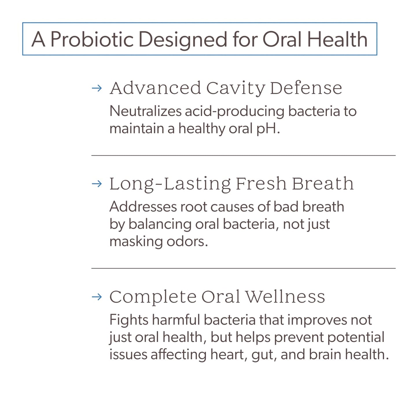 SuperTeeth Oral Probiotics for Mouth Bad Breath & Cavities, Oral Defense Dental Probiotic to Support Healthy Teeth & Gums, Lactobacillus Reuteri - dailyvitalstore