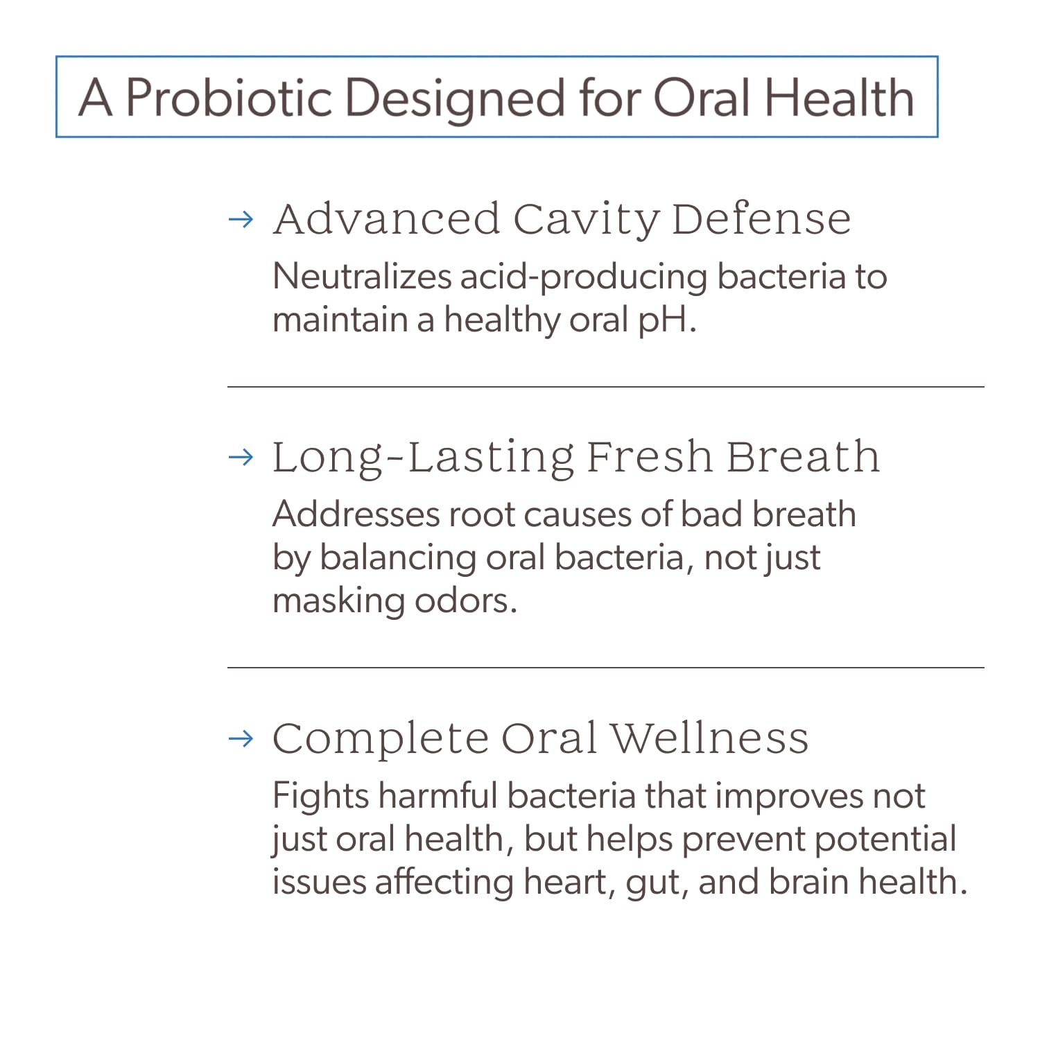 SuperTeeth Oral Probiotics for Mouth Bad Breath & Cavities, Oral Defense Dental Probiotic to Support Healthy Teeth & Gums, Lactobacillus Reuteri - dailyvitalstore