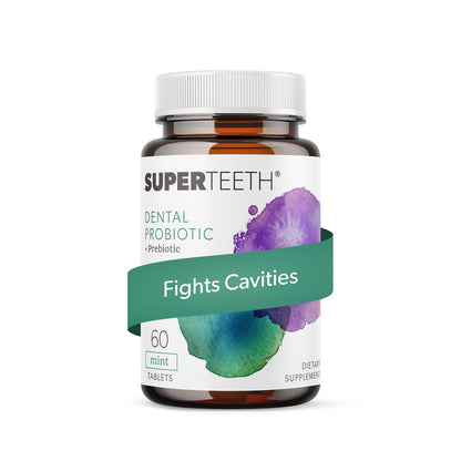 SuperTeeth Oral Probiotics for Mouth Bad Breath & Cavities, Oral Defense Dental Probiotic to Support Healthy Teeth & Gums, Lactobacillus Reuteri - dailyvitalstore