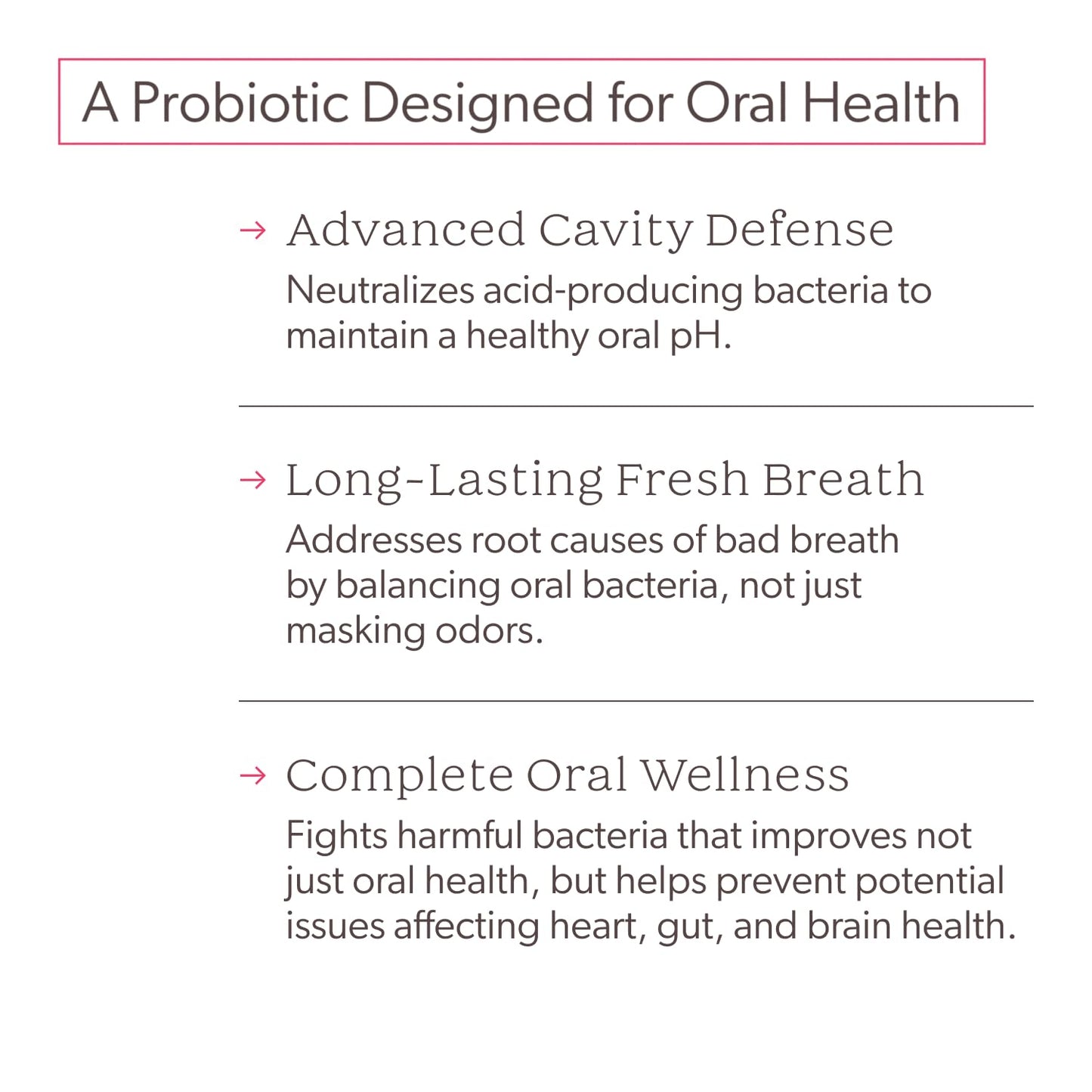 SuperTeeth Oral Probiotics for Mouth Bad Breath & Cavities, Oral Defense Dental Probiotic to Support Healthy Teeth & Gums, Lactobacillus Reuteri Chewable - dailyvitalstore