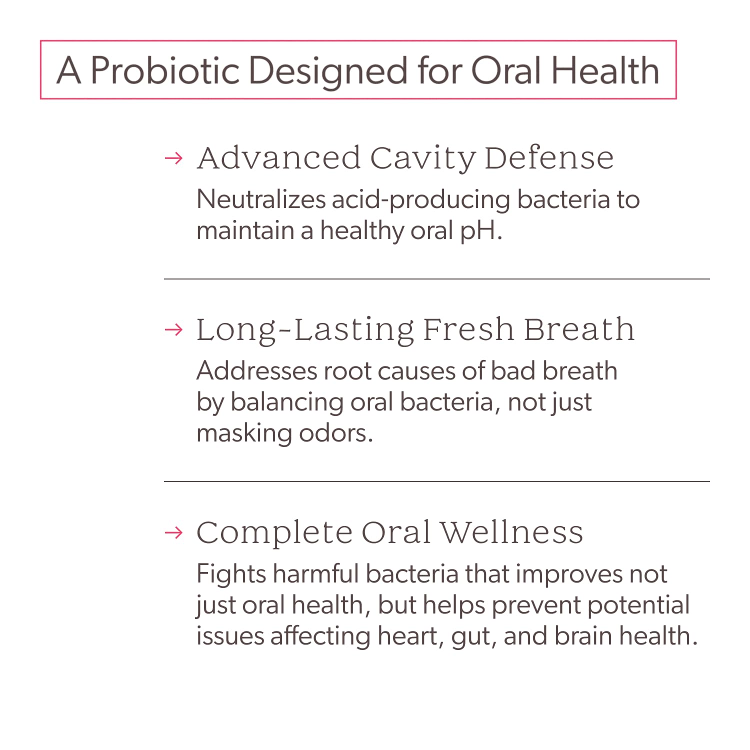 SuperTeeth Oral Probiotics for Mouth Bad Breath & Cavities, Oral Defense Dental Probiotic to Support Healthy Teeth & Gums, Lactobacillus Reuteri Chewable - dailyvitalstore