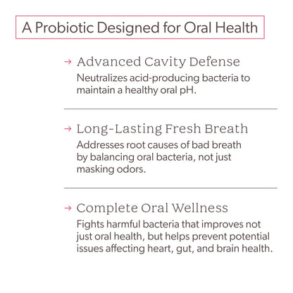 SuperTeeth Oral Probiotics for Mouth Bad Breath & Cavities, Oral Defense Dental Probiotic to Support Healthy Teeth & Gums, Lactobacillus Reuteri Chewable - dailyvitalstore
