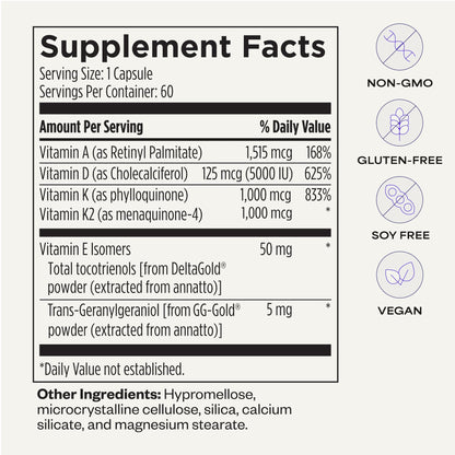 Suppgrade Labs DAKE by Dave Asprey | Synergistic Blend of Essential Vitamins D-A-K-E | Vitamin D2 + K2 + A + E Supplement for Immune Support, Bone & Joint Support, & Heart Health | 60 Day Supply - dailyvitalstore