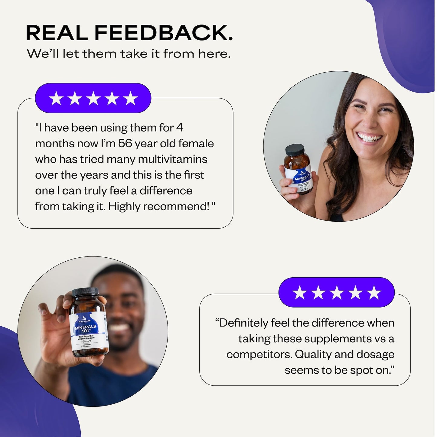 Suppgrade Labs Minerals 101 by Dave Asprey | Daily Essential Mineral Support | Trace Mineral Supplement with Calcium, Magnesium Malate, Chromium, Zinc, Copper, Potassium | 30 Day Supply - dailyvitalstore