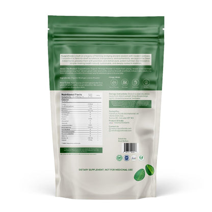supplefoods Organic Moringa Powder 200 g / 7.05 oz | 100% Natural Green Superfood | Assists Digestion & Daily Detox | Finely Milled Moringa Leaf Powder | USDA Certified Organic Dietary Supplement - dailyvitalstore