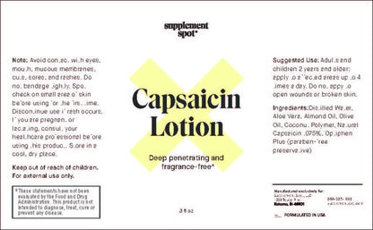 Supplement Spot Capsaicin Roll-On Cream 0.075% - Glucosamine Chondroitin MSM Gel with Bromelain – Joint & Muscle Care Bundle - dailyvitalstore
