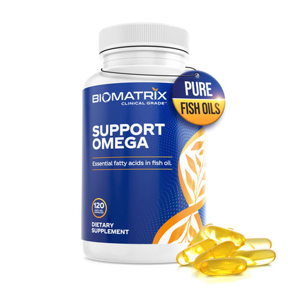 Support Omega EPA DHA Omega 3 Fish Oil Supplement - Cardiovascular, Musculoskeletal Support (120 Gel Capsules) - dailyvitalstore