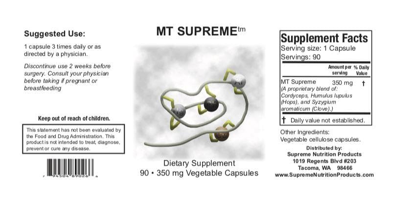 Supreme Nutrition MT Supreme, 90 Pure Herbal Combination Vegetarian Capsules - dailyvitalstore
