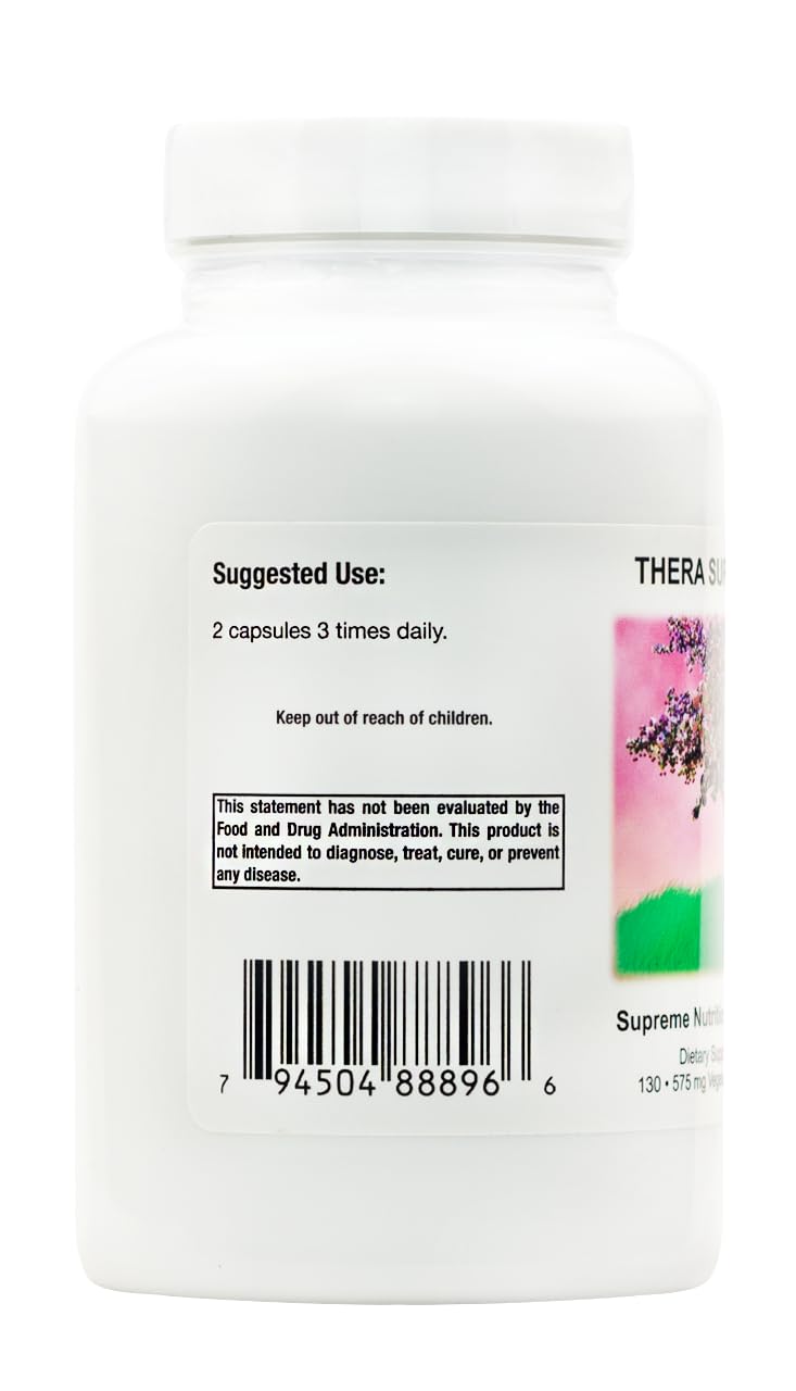 Supreme Nutrition Thera Supreme, 130 Pure Herbal Combination Vegetarian Capsules - dailyvitalstore