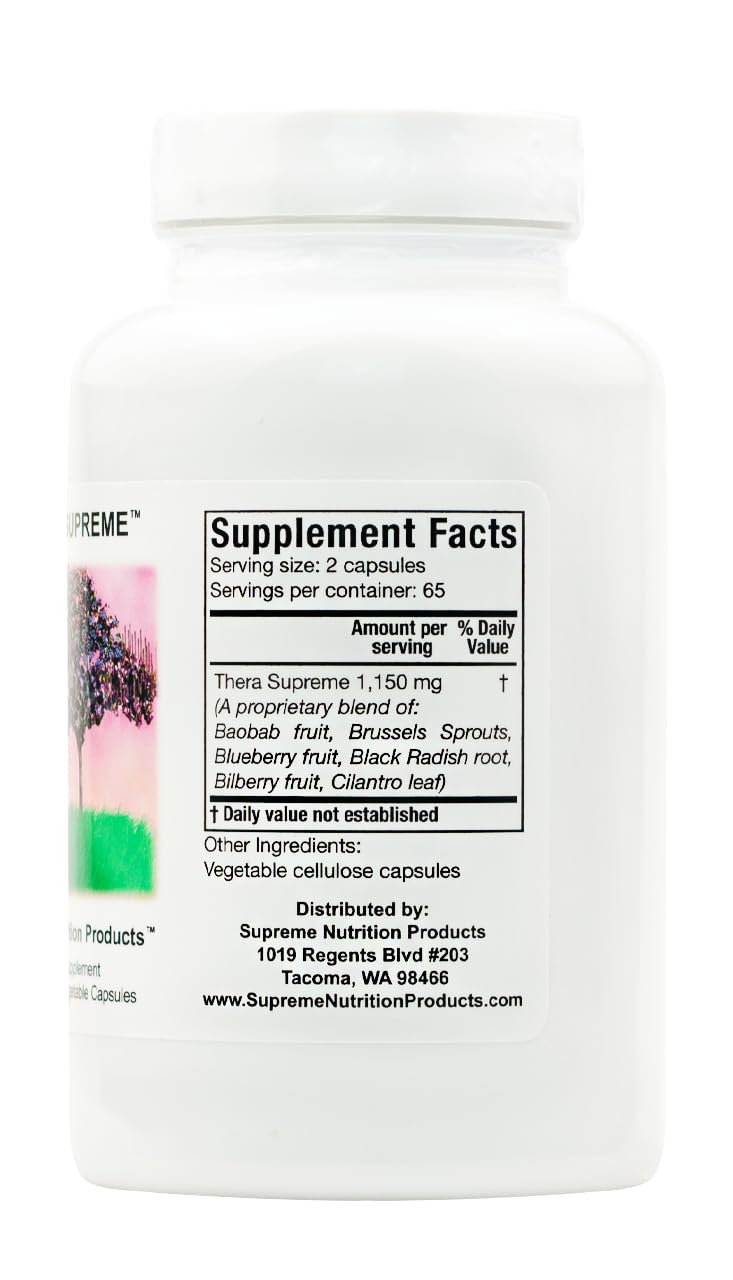 Supreme Nutrition Thera Supreme, 130 Pure Herbal Combination Vegetarian Capsules - dailyvitalstore