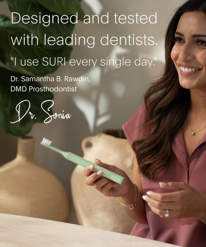 SURI 2.0 New Sonic Electric Toothbrush with Pressure Sensor | 1 Month+ Battery | Electric Toothbrush for Adults - dailyvitalstore