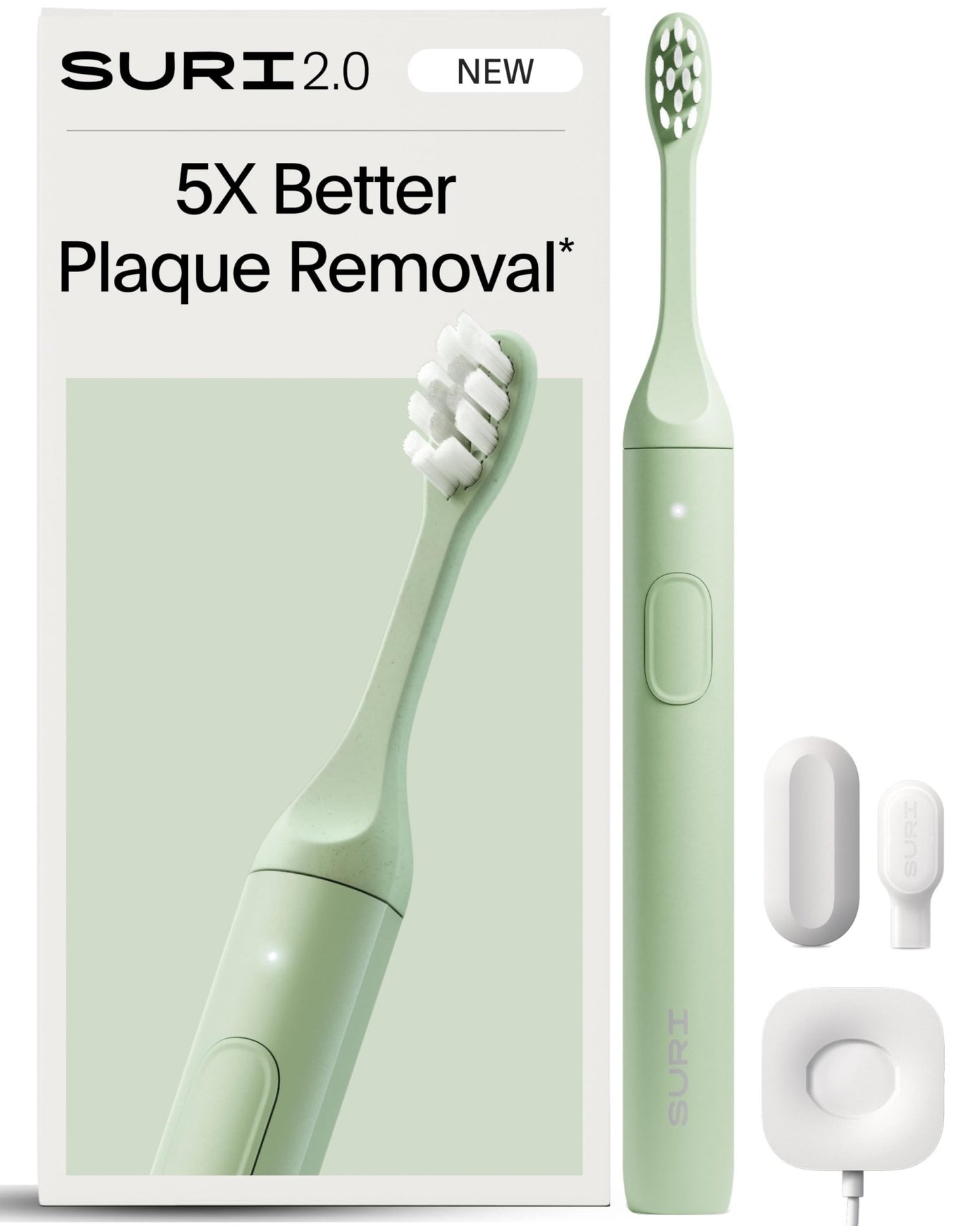 SURI 2.0 New Sonic Electric Toothbrush with Pressure Sensor | 1 Month+ Battery | Electric Toothbrush for Adults - dailyvitalstore