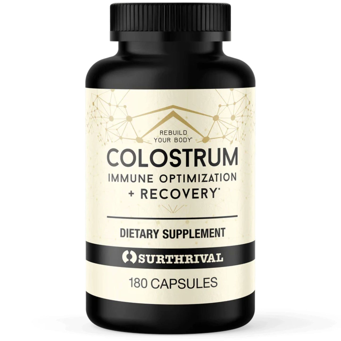 Surthrival: Colostrum Powder Capsules (180 Count), Immune Optimization & Recovery, Dietary Supplement, Gut Health, Immune Support, Keto Friendly - dailyvitalstore