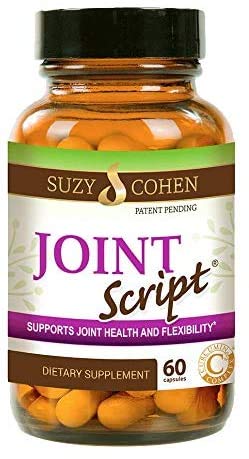 Suzy Cohen Joint Script Joint Support Supplement with Hyaluronic Acid, C3 Curcumin Turmeric Extract, MSM, Collagen Peptides, Ginger, and Boswellia for Maximum Flexibility, Tendon and Cartilage Health - dailyvitalstore