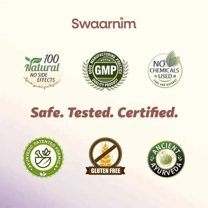 Swaarnim UTI Care, Ayurvedic Healthy Supplements for Women Health, Rich in Natural Extracts, 100% Natural - No Added Chemicals and Gluten Free, 120 Capsules - dailyvitalstore