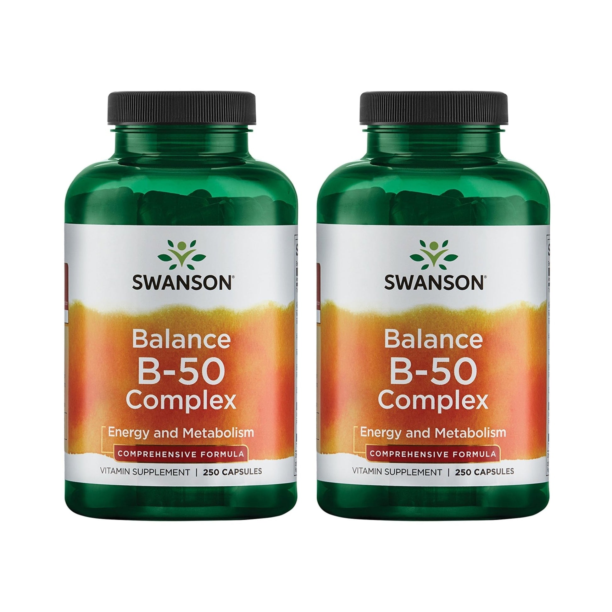 Swanson Balance B-50 High-Potency B Vitamin Complex for Busy Adults Seeking Immune, Heart, and Nervous System Support (250 Capsules) - dailyvitalstore